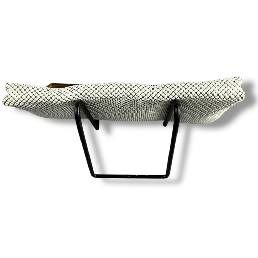Vintage Whiting & Davis Mesh Clutch Made in USA w/‎ Mirror Gold Tone Trim *READ* - Picture 9 of 16